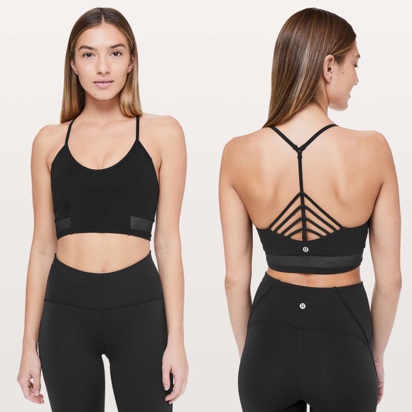 lululemon athletica Tops - Lululemon Get Strappy Bra Black 4